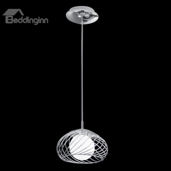 New Style Metal Glass Shade 1 Light Pendant