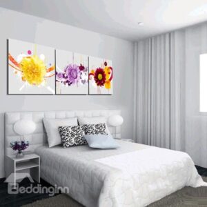 New Arrival Various Colorful and Fancy Flowers Canvas Wall Prints