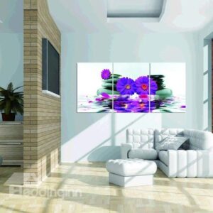 New Arrival Chrysanthemum in Water And Stone Canvas Wall Prints