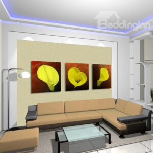 New Arrival Yellow Calla Lily Canvas Wall Prints