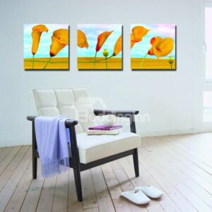 New Arrival Calla Lily and Blue Sky Canvas Wall Prints