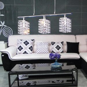 25w Fashionble Metal Crystal Shade 3 Lights Pendant