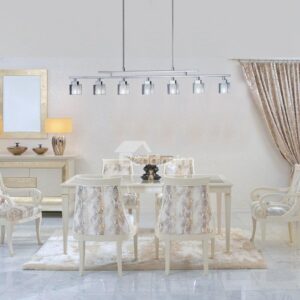 Modern Metal Crystal Shade 7 Lights Pendant