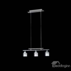 Modern Metal Crystal Shade 3 Lights Pendant