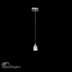 Simple Style Metal Crystal Shade 1 Light Pendant