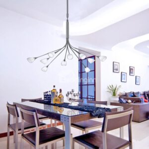 New Style Hot Selling Charming Metal Crystal Shade 10 Lights Pendant