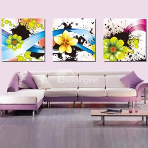 New Arrival Blooming Fragrant Yellow Flowers Canvas Wall Prints