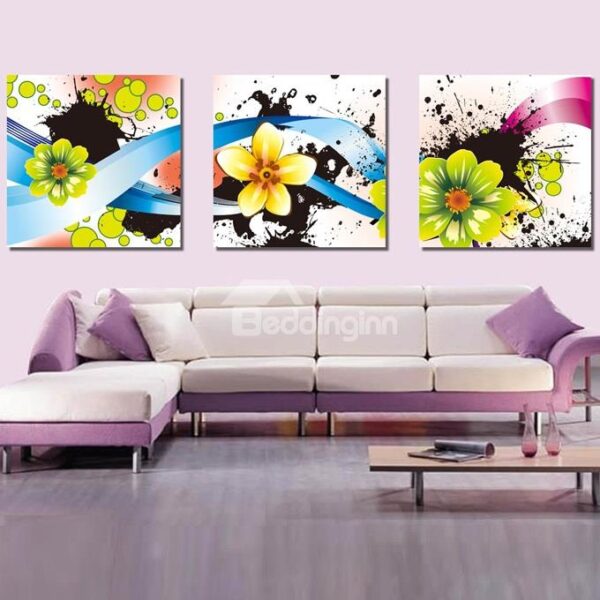 New Arrival Blooming Fragrant Yellow Flowers Canvas Wall Prints