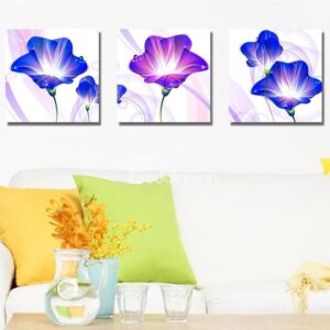 New Arrival Sweet and Delicate Purple Flowers Canvas Wall Prints