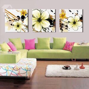 New Arrival White Petal Canvas Wall Prints