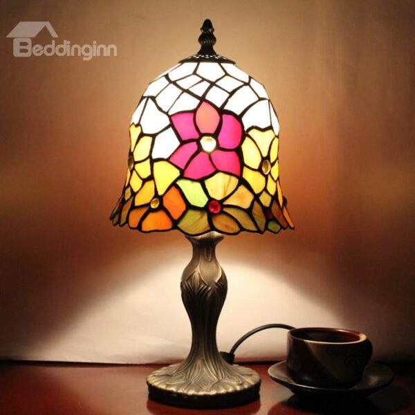 New Arrival Tiffany Style Floral Pattern Stained Glass Table Lamp