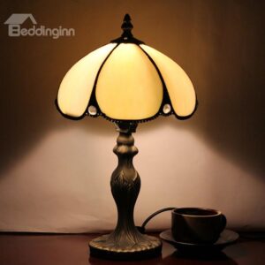 8-Inch Gorgeous Retro Simple Tiffany Style Stained Glass Table Lamp