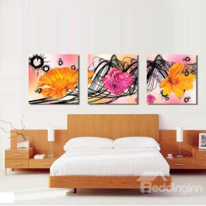 New Arrival Shiny and Blooming Flowers Canvas Wall Prints