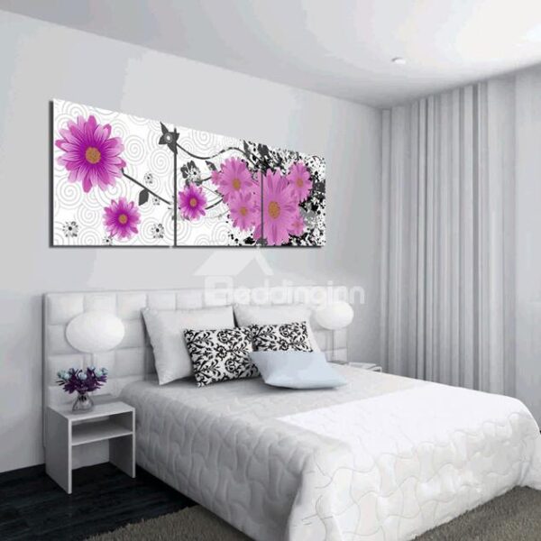 New Arrival Pink Cute Flowers Blossom Canvas Wall Prints