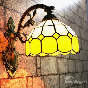 Alluring Simple Style Tiffany Stained Glass Wall Light