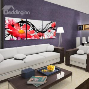 New Arrival Blooming and Delicate Pink Flowers Canvas Wall Prints