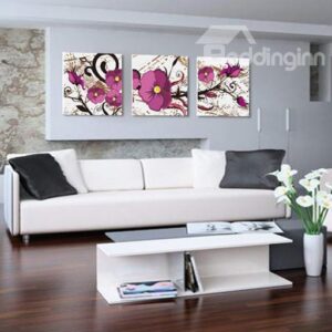 New Arrival Lovely and Fragrant Purple Flower Canvas Wall Prints