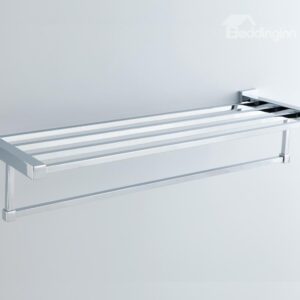 Chrome Finishd Solid Brass 24 Inch Bathroom Shelf