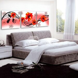 New Arrival Lovely and Cute Red Flowers Canvas Wall Prints