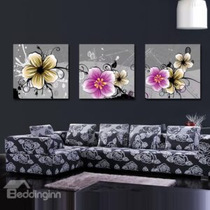 New Arrival Lovely and Colorful Flowers Blossom Canvas Wall Prints