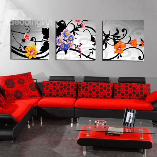 New Arrival Fragrant and Colorful Flowers Canvas Wall Prints