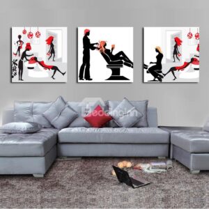 New Arrival People in Barbershop Canvas Wall Prints