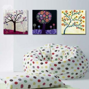 New Arrival Elegant Trees With Beautiful Flowers Canvas Wall Prints