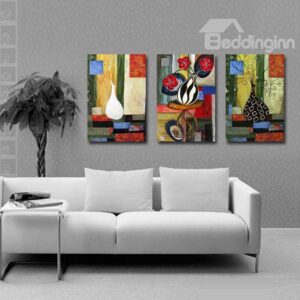 New Arrival Flowers in Unique Bottle Canvas Wall Prints