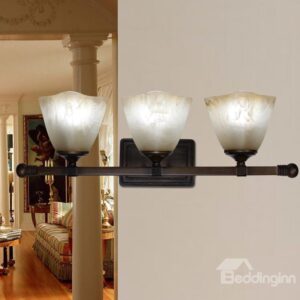 Chaeming Bronze Iron Material Fabric Shade Wall Light