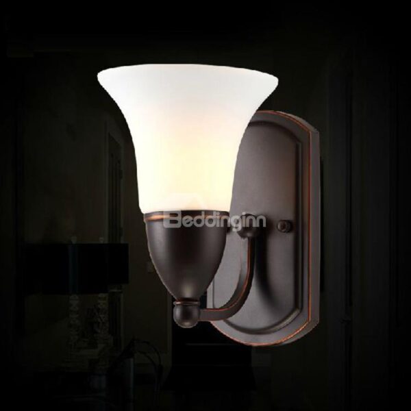 New Arrival Alluring Iron Glass Shade Wall Light
