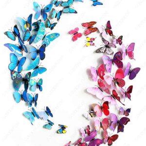 New Arrival Beautiful and Cute Butterfly 12-Piece Wall Stickers