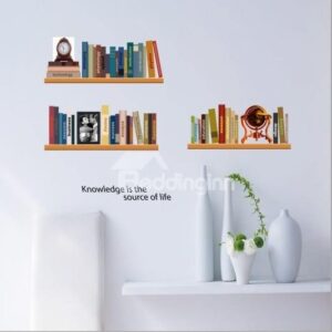 New Arrival Books on Shelves Wall Stickers