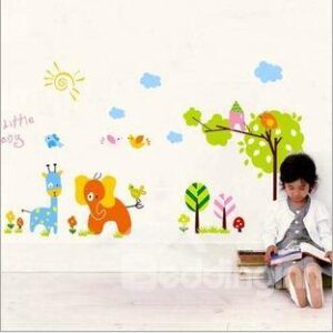 New Arrival Happy Animal Print Wall Stickers
