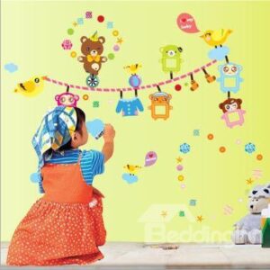 New Arrival Lovely Bear Photo Print Wall Stickers