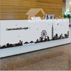 New Arrival Wonderful Night in City Wall Stickers