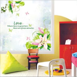 New Arrival Fancy and Gorgeous Lily Wall Stickers