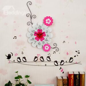 Modern Alluring Creative Floral Wall Clock