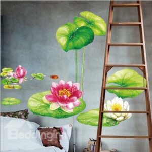 New Arrival Fantastic and Fancy Lotus Wall Stickers