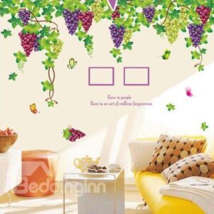 New Arrival Fresh Purple Grape Wall Stickers
