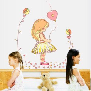 New Arrival Fairy Tale Girl Print Wall Stickers