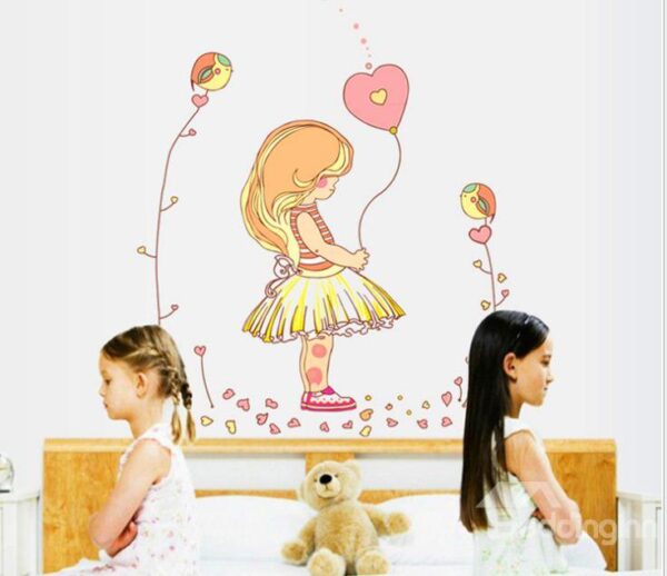 New Arrival Fairy Tale Girl Print Wall Stickers