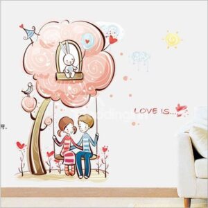 New Arrival Two People on the Swings Wall Stickers