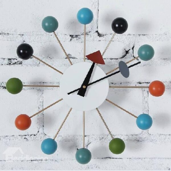 Amazing Stylish Colorful Dots Round Wall Clock