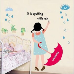 New Arrival Rain Dropping Print Wall Stickers