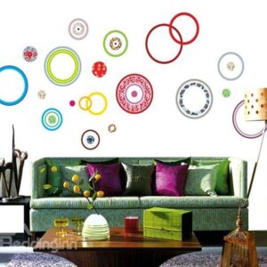 New Arrival Colorful Bubble Print Wall Stickers