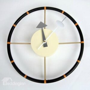 Allluring Fashionable Metal Steering Wheel Wall Clock