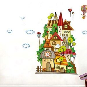 New Arrival Lovely Cartoon Castle Print Wall Stickers