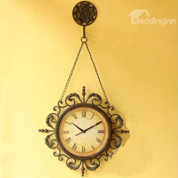 Amazing Creative European Retro Pastoral Wall Clock