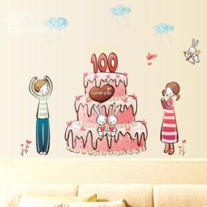 New Arrival Fantastic Birthday Cake Wall Stickers