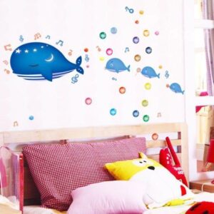 New Arrival Fancy Undersea Whale Wall Stickers